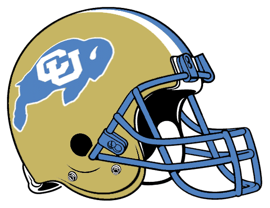 Colorado Buffaloes 1981-1984 Helmet Logo Print Decal